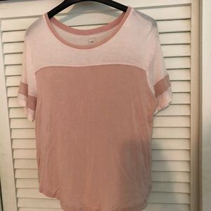 Varsity stripe colorblock tee